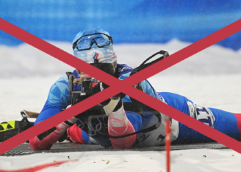 Біатлоністи країн-агресорів пішли за своїм воєнним кораблем