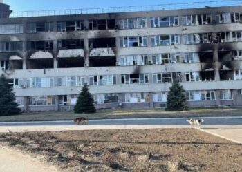 В Cети показали разрушенный центр подготовки персонала на Запорожской АЭС