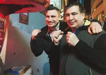 Саакашвілі: Ми можемо разом з партією Кличка піти на вибори, але людей Порошенко в партії «Удар» потрібно посадити