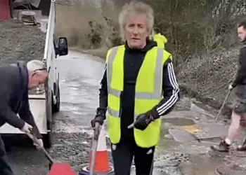 Роду Стюарту пришлось собственноручно засыпать ямы на дороге у дома: иначе его Ferrari не проедет (ВИДЕО) » Автоновости