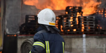 Ночью под Одессой горели склады сети магазинов «Копейка»