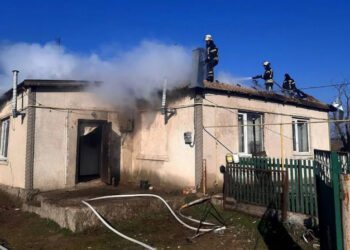 В селе под Одессой горел частный дом