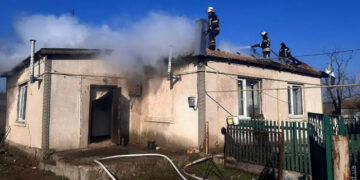 В селе под Одессой горел частный дом