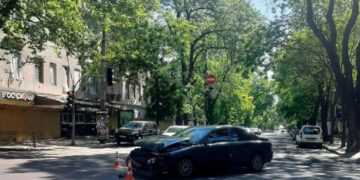 ДТП в центре Одессы: обошлось без пострадавших