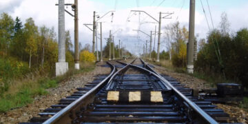 На Одесской железной дороге загорелся ремонтный поезд