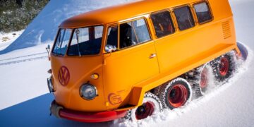 В горы без спешки: VW вернул к жизни внедорожный четырёхосный Bulli на гусеницах — АВТО НОВОСТИ