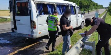 На трассе Одесса-Рени произошло ДТП с участием маршрутки. ФОТО