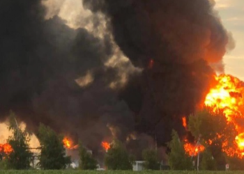 Днепропетровщина: на нефтебазе возле Днепра взорвался резервуар, есть жертвы