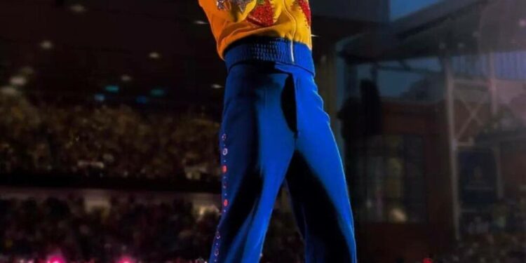 Гаррі Стайлс виступив на концерті в синьо-жовтому вбранні на знак солідарності з Україною |