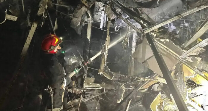 Ночной пожар в переулке Каркашадзе: горело кафе