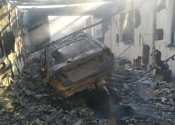 В Одесской области сгорел гараж с автомобилями