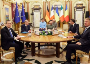 Визит Макрона, Шольца и Драги. Политики увидели «клеймо варварства» РФ в Ирпене, встреча с Зеленским закончилась — онлайн