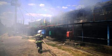 В Одеській області горів тепловоз (ФОТО, ВІДЕО) | Надзвичайні події в Одесі