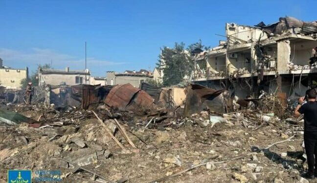 Опубліковано відео наслідків ракетного удару по Затоці — Новини Одеської області