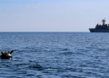 Румынский военный корабль наткнулся на дрейфующую мину в Черном море