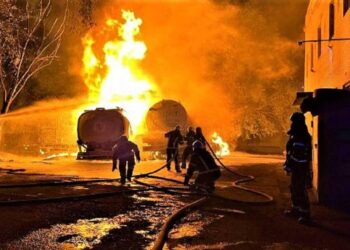 В Сафьянах Измаильского района сгорело четыре грузовика