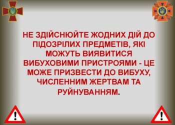 ДІЇ НАСЕЛЕННЯ ПІД ЧАС ЗНАХОДЖЕННЯ ВИБУХОНЕБЕЗПЕЧНОГО ПРЕДМЕТУ (ПРЕДМЕТІВ)