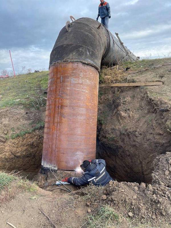 Завершено ремонт однієї з пошкоджених ділянок водогону Дніпро-Миколаїв