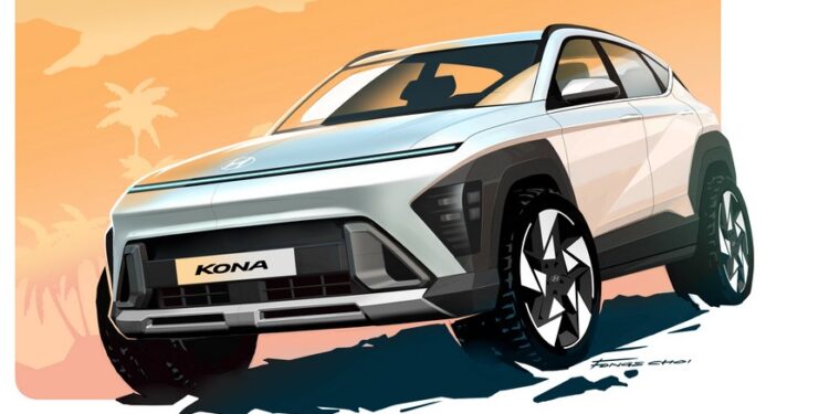 Hyundai Kona второго поколения: новые фирменные картинки и кадры с «живым» кроссовером — АВТО НОВОСТИ