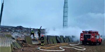 Під Ізмаїлом гасили пожежу
