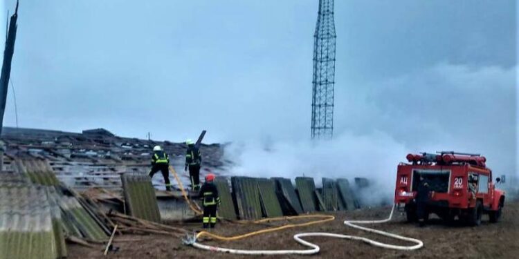 Під Ізмаїлом гасили пожежу