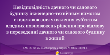 КАС ВС висловив позицію щодо переведення садового будинку в жилий  — Суспільство Одеси