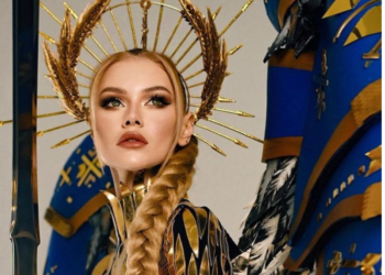 «Воїн світла»: українка показала приголомшливий костюм на конкурсі «Міс Всесвіт»