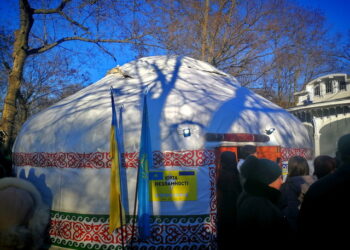 Казахстан допомагає: в Одесі відкрили «юрту незламності» (ФОТО, ВІДЕО) | Одеський Монітор