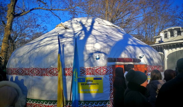 Казахстан допомагає: в Одесі відкрили «юрту незламності» (ФОТО, ВІДЕО) | Одеський Монітор