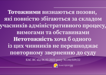 Встановлення тотожності підстав позову: позиція КАС ВС — Суспільство Одеси