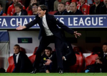 Лига чемпионов. «Бенфика» — «Интер» — 0:2, после матча. Индзаги: «Отличный матч против сильной команды на чужом стадионе» (12 апреля 2023 г.) — Новости футбола