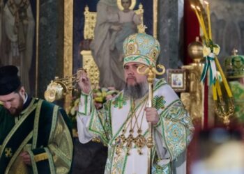 Епіфаній провів літургію у день свята Входу Господнього в Єрусалим