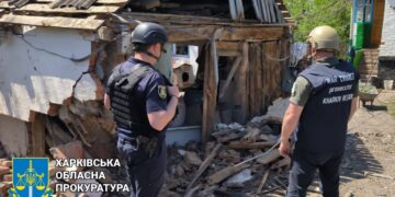 На Харківщині правоохоронці зафіксували наслідки чергових обстрілів, — прокуратура. ФОТО | Кримінальні новини