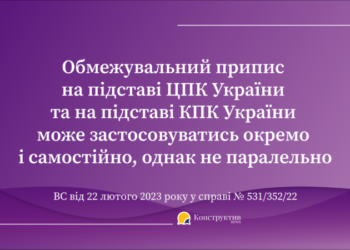 Для застосування обмежувального припису факти, встановлені в кримінальному провадженні, мають допоміжне значення – КЦС ВС — Суспільство Одеси