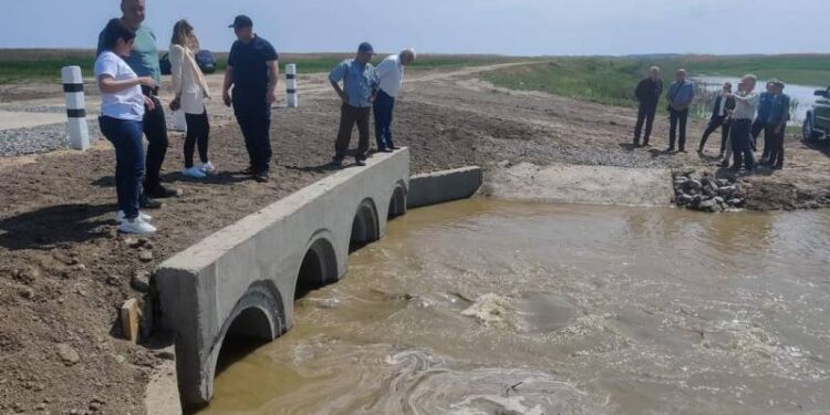 В Ізмаїльському районі запустили водопропускну споруду для оновлення озер