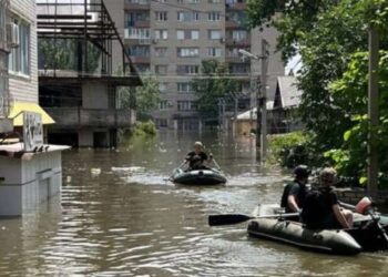 Уровень воды в Херсоне опустился за ночь на 64 сантиметра