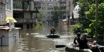 Уровень воды в Херсоне опустился за ночь на 64 сантиметра