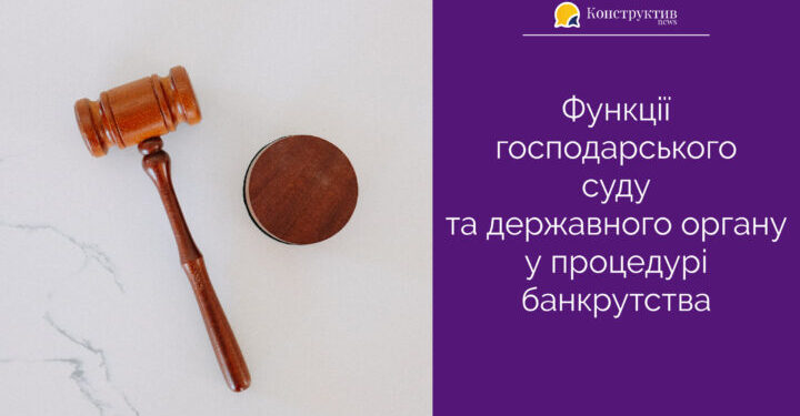 Функції господарського суду та державного органу у процедурі банкрутства — Суспільство Одеси