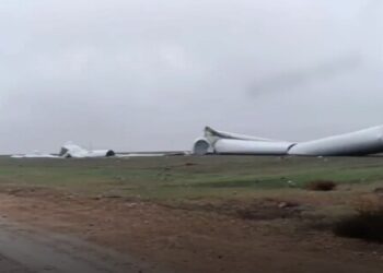 В Одеській області уламки «шахеда» обвалили вітрогенератор | Одеський Кур’єр
