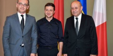 Зеленський зустрівся з представниками МЗС Німеччини та Франції для прискорення Мінського процесу