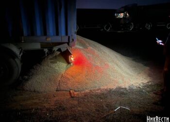 Диверсія? В Одеській області невідомі висипали зерно з фури, що прямувала до кордону