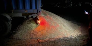 Диверсія? В Одеській області невідомі висипали зерно з фури, що прямувала до кордону