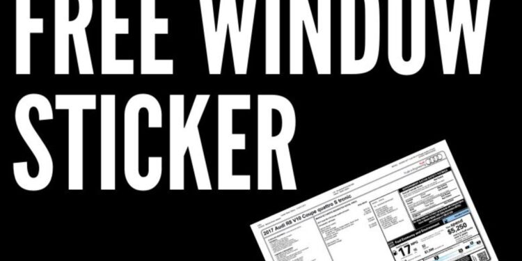 Характеристики авто по ВИН коду: что такое window sticker