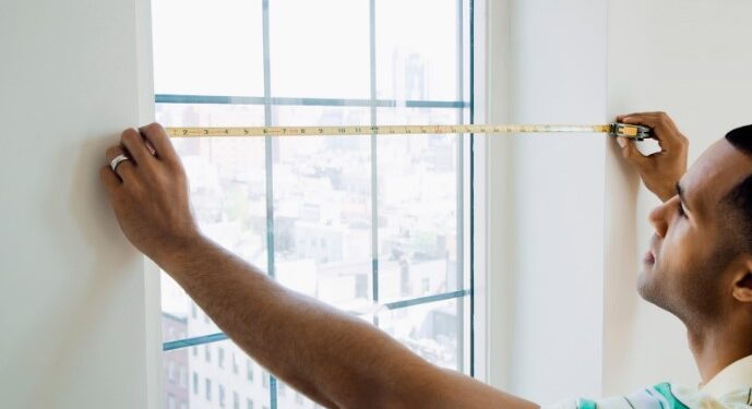 Как измерить окно для римских штор