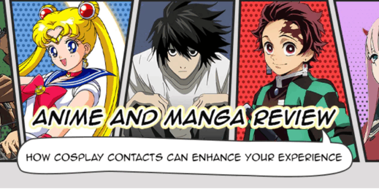 Огляд аніме — косплей кольорові лінз