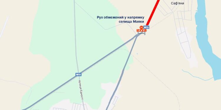 На трасі Одеса — Рені заборонили рух вантажівок