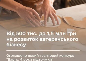 До 1,5 млн грн на розвиток бізнесу ветеранів і ветеранок