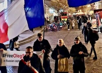 У Парижі відбулася акція на підтримку українського спортсмена Шевандіна, який у полоні понад 10 років