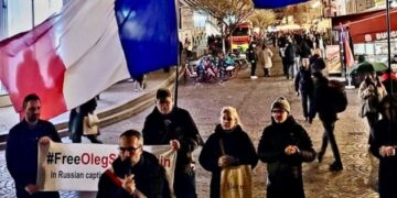 У Парижі відбулася акція на підтримку українського спортсмена Шевандіна, який у полоні понад 10 років