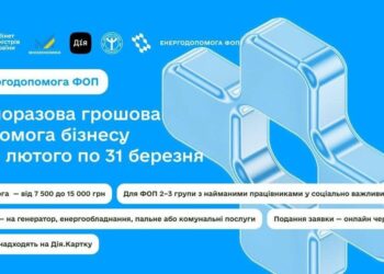 Нагадуємо: до кінця березня діє урядова програма енергопідтримки бізнесу «Енергодопомога ФОП»
